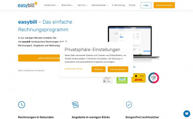 easybill.de screenshot
