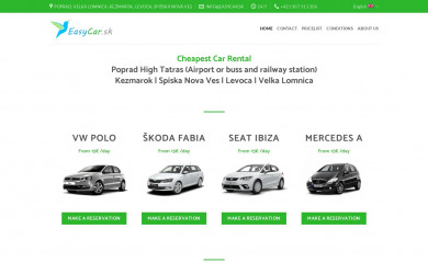 easycar.sk screenshot