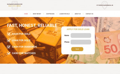 easycash4gold.com screenshot