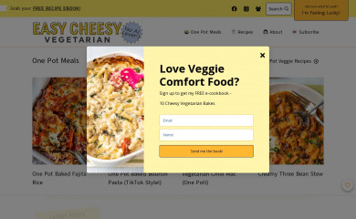 easycheesyvegetarian.com screenshot