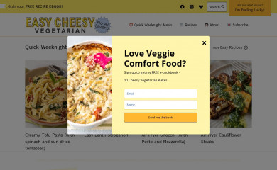easycheesyvegetarian.com screenshot