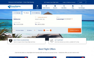 easyflights.com.au screenshot