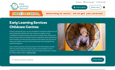 earlylearningservices.com.au screenshot