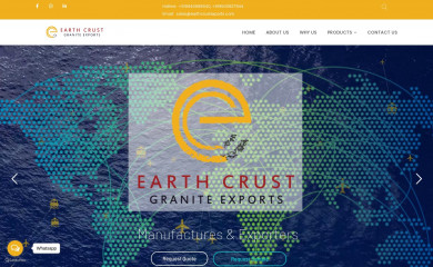 earthcrustexports.com screenshot