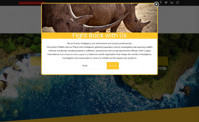 earthleagueinternational.org screenshot