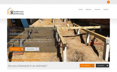 earthwormreblocking.au screenshot