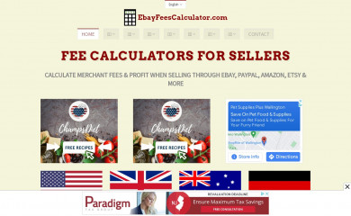 ebayfeescalculator.com screenshot
