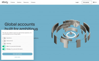 https://ebury.com/ screenshot