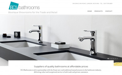 ec1bathrooms.co.uk screenshot