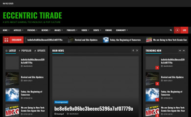 eccentrictirade.com screenshot