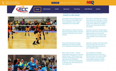 eccvolleyball.com screenshot