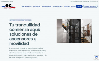 ecascensores.com screenshot