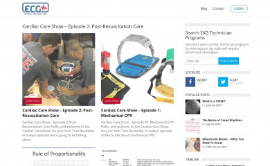 ecgmedicaltraining.com screenshot