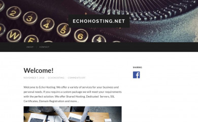 echohosting.net screenshot