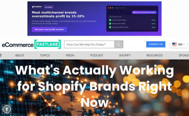 ecommercefastlane.com screenshot