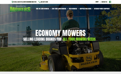economymowers.com.au screenshot