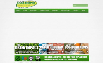 ecobondadhesives.com screenshot