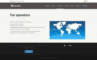 ecofon.lt screenshot