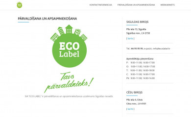 ecolabel.lv screenshot