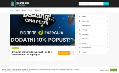 ecouponstracker.com screenshot