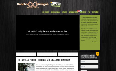 ecovillagemexico.com screenshot