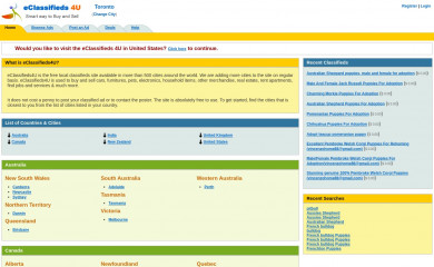 eclassifieds4u.com screenshot