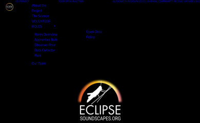 eclipsesoundscapes.org screenshot