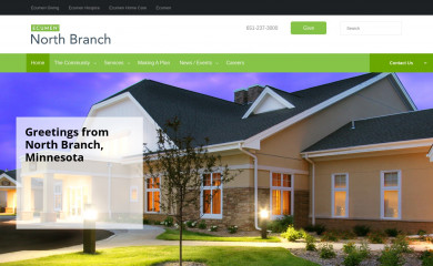 ecumennorthbranch.org screenshot