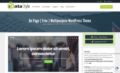 Be Page screenshot
