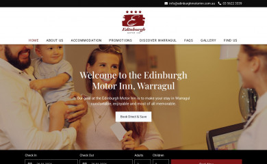 edinburghmotorinn.com.au screenshot