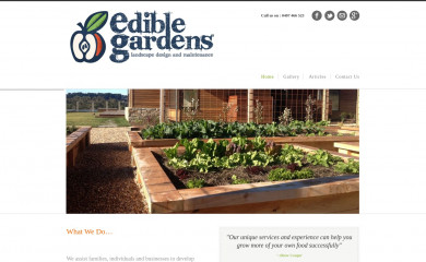 ediblegardens.com.au screenshot