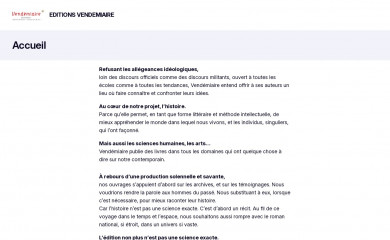 editions-vendemiaire.com screenshot