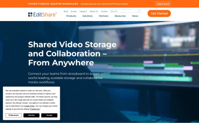 editshare.com screenshot