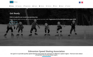 edmontonspeedskating.ca screenshot