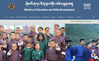 education.gov.bt screenshot