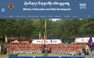 education.gov.bt screenshot