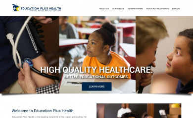 educationplushealth.com screenshot