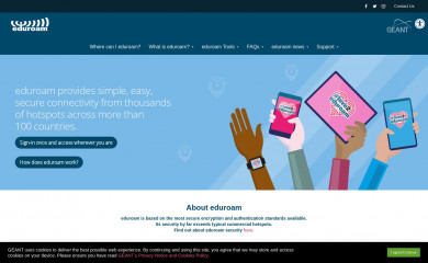 eduroam.org screenshot