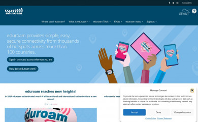 eduroam.org screenshot