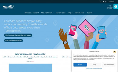eduroam.org screenshot