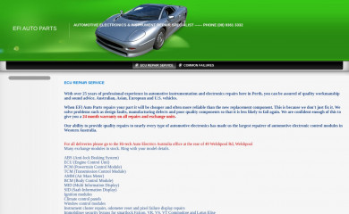 efiautoparts.com.au screenshot