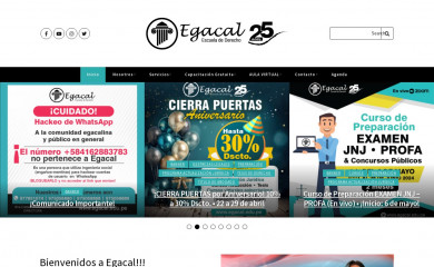 egacal.edu.pe screenshot