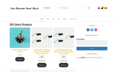 ehomusicgear.com screenshot