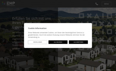 ehp-wohnbau.de screenshot