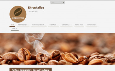 ehrenkaffee.de screenshot