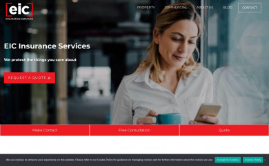 eicinsurance.co.uk screenshot