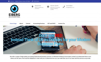eiberg.co.nz screenshot