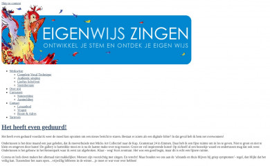 eigenwijszingen.nl screenshot