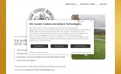 eine-mutter-fuer-frieden.de screenshot
