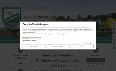 eintracht-wandlitz.de screenshot